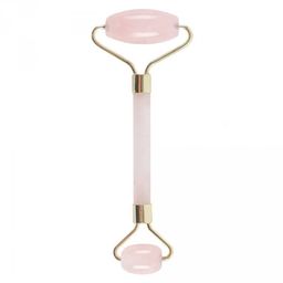 Dwustronny Roller do Masażu z Różowego Kwarcu