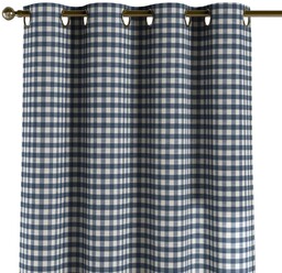 Zasłona na kółkach 1 szt., granatowo-biała kratka (1,5x1,5cm), Quadro