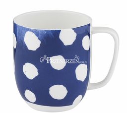 PORCELANOWY KUBEK NUOVA R2S - INDIGO (1714 INDI) kropki