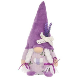 SASKA GARDEN Skrzat wielkanocny Gnom Lawenda Girl 20 cm