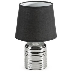 EUROFIRANY Lampka stołowa Amela 461266 Czarno-srebrny