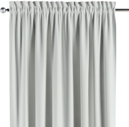 Zasłona na kanale z grzywką 1 szt., biały śmietankowy strukturalny, Blackout Semi (Dimout)