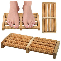 Masażer Do Stóp Tradycyjny Drewniany Roller 2 X 5