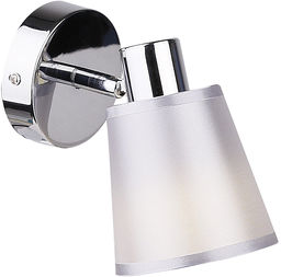Candellux PIN 91-70814 kinkiet lampa ścienna chrom abażur 1X40W E14 10cm