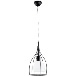 Lampa z drutu VITRO I black 23cm