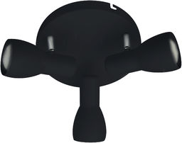 Candellux PICARDO 98-50793 plafon lampa sufitowa czarny mat stalowy klosz 3X40W E14 29cm