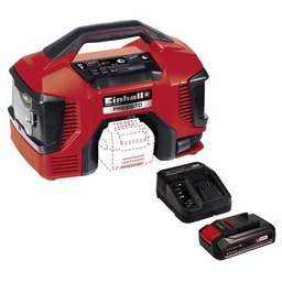 EINHELL Kompresor bezzbiornikowy EINHELL Pressito Solo 4020460 + Akumulator 4512097 2.5 Ah 18V + Ładowarka