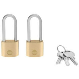Zestaw dwóch kłódek do szafki z długim uchem Yale Y110B/30/147/2