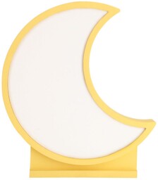 Lampka nocna led dziecięca Moon, żółta, sieciowa