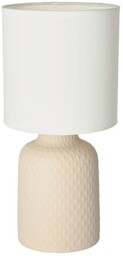 Lampka nocna ceramiczna beżowa Iner 41-79879, sieciowa