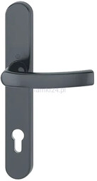 Liege - Klamka połówkowa na szyldzie 36 mm, czarny mat F9714M