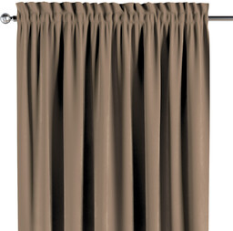 Zasłona na kanale z grzywką 1 szt., beżowy, Velvet
