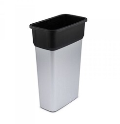 Rothopro Kosz na śmieci GEO Large 70L srebrny metalik