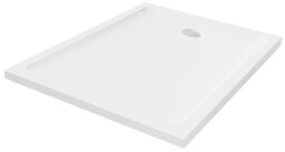 New Trendy Mild Brodzik akrylowy prostokątny 80x90x4,5 cm biały B-0632