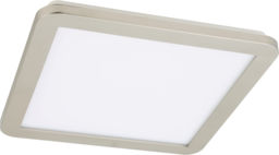Candellux NEXIT 10-66831 plafon lampa sufitowa satyna nikiel+biały regulacja jasności świecenia 30X30 18W LED 3000K 30cm IP44