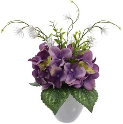 HORTENSJA Z DODATKAMI W DONICZCE 20 CM