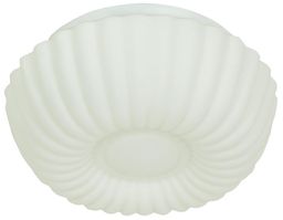 Candellux ALTA 12-12654 plafon lampa sufitowa biała szklany klosz 1X60W E27 25cm