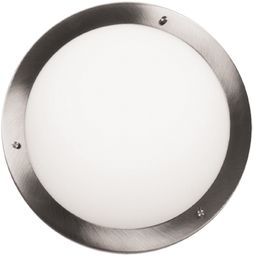 Candellux AQUILA 13-84197 plafon lampa sufitowa satyna nikiel szklany klosz 1X60W E27 31cm IP44