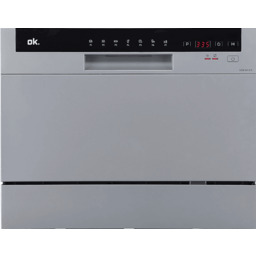 Zmywarka wolnostojąca kompaktowa OK. ODW 141 D S Srebrny