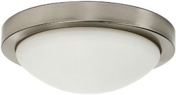 Candellux RODA 13-74037 plafon lampa sufitowa satyna nikiel szklany klosz E27 2X60W 32cm