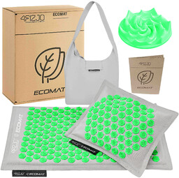 ECO MATA do akupresury z łuskami gryki i kokosem grey/green grey/green