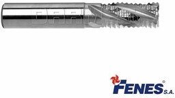 FENES Frez trzpieniowy do obróbki zgrubnej 15 mm 4-ostrzowy krótki walcowo-czołowy chwyt walcowy DIN844-A K-NR HSS-E 0641-512-103-840