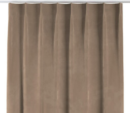 Zasłona na haczykach flex pojedynczych, beżowy, Velvet
