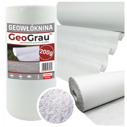 Mocna Geowłóknina 200g Stabilizacja Gruntu 1x25m Drenaż Pod Kostkę Włóknina
