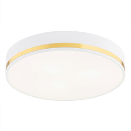 Plafon nowoczesny okrągły AMORE 6138 biel i złoto - Argon