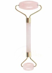 Dwustronny Roller do Masażu z Różowego Kwarcu