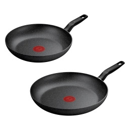 Tefal Dark Essential G0069053 Indukcja Mineralia+ 24cm, 28cm Zestaw patelni