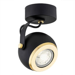 Plafon reflektor KOS PLUS 4902 czerń i złoto - Argon