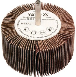 Yato Ściernica listkowa trzpieniowa 80x40x6 p60 YT-83382