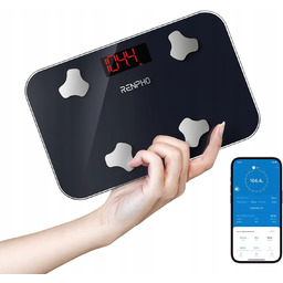 Renpho R-A009 Mini Waga Łazienkowa Elektroniczna Bluetooth Bmi 181KG LCD