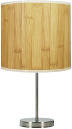 Candellux TIMBER 41-56712 lampa stołowa abażur z tworzywa o fakturze drewna 1X60W E27 20 cm