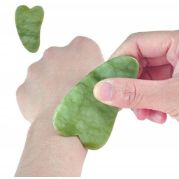 Gua Sha Płytka Do Masażu Twarzy Guasha Jadeit