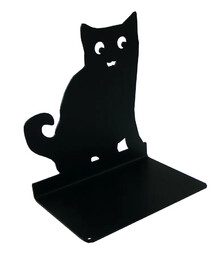 Elior Czarna podpórka z kotem na książki K2-R53