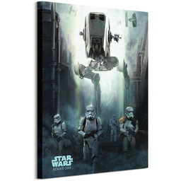 Star Wars Rogue One Stormtrooper Patrol - obraz na płótnie