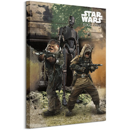 Star Wars Rogue One Pao, Bistan & K-2S0 - obraz na płótnie