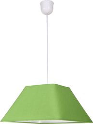 Candellux ROBIN 31-03263 lampa wisząca geometryczny kształt abażura z tkaniny zielonej 1X60W E27 35 cm