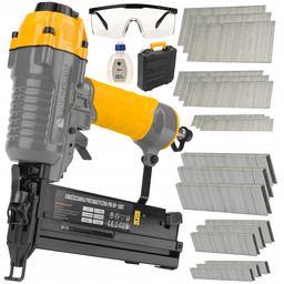 Gwoździarka Zszywacz Taker Pneumatyczny Zestaw 750X Zszywek 1000X Gwoździ