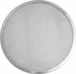 FMprofessional nóż do pizzy, blacha do pizzy o strukturze kratki, podkładka do pizzy mrożonej (kolor: srebrny), ilość: 1 sztuka