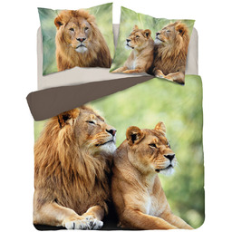 Pościel bawełniana z nadrukowanymi lwami SJE-034
