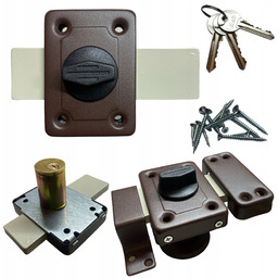 Zamek nawierzchniowy do drzwi zasuwa Gama 140 mm Kowal z mechanizmem