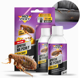 Środek na pchły w domu No Pest Flea Shot koncentrat oprysk 50ml