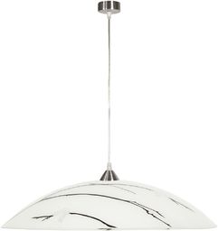 Candellux BRAGA 31-09265 lampa wisząca biały klosz zdobiony 1X60W E27 40 cm