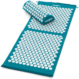 MAXXIVA TURKUSOWA MATA DO AKUPRESURY 130x50 CM Z KOLCAMI NA BÓL PLECÓW