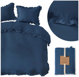 Pościel 160 x 200 3cz Bawełna Pure Z Falbaną 08