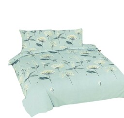 Matex Pościel bawełniana 160x200 Kwiaty miętowa Universal