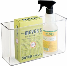 iDesign 66140 duży Affixx samoprzylepny organizer kuchenny, mocny uchwyt, przezroczysty, XL